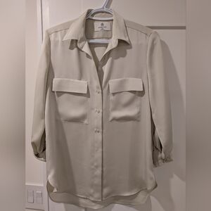 Babaton Cream Button-Up Blouse